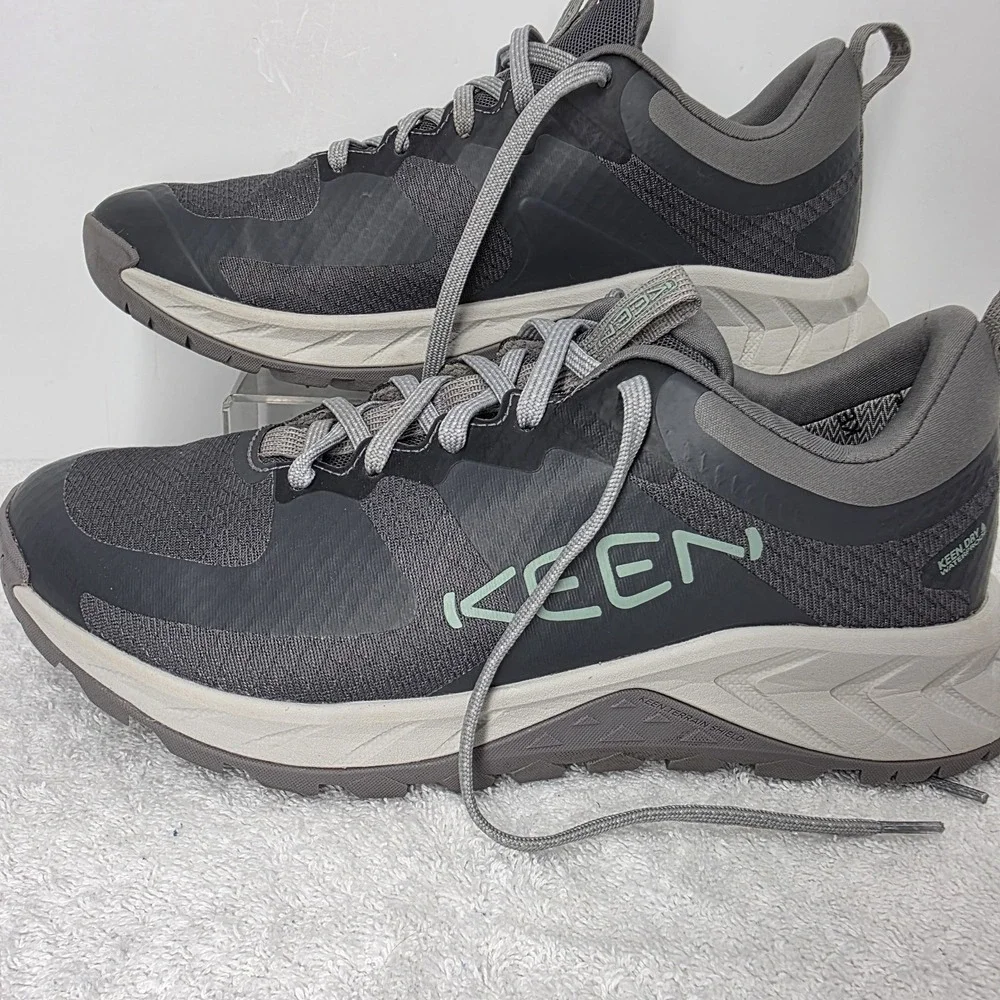 Women's Size 9 KEEN Gray Dry Waterproof Sneakers Hiking Shoes 1029049